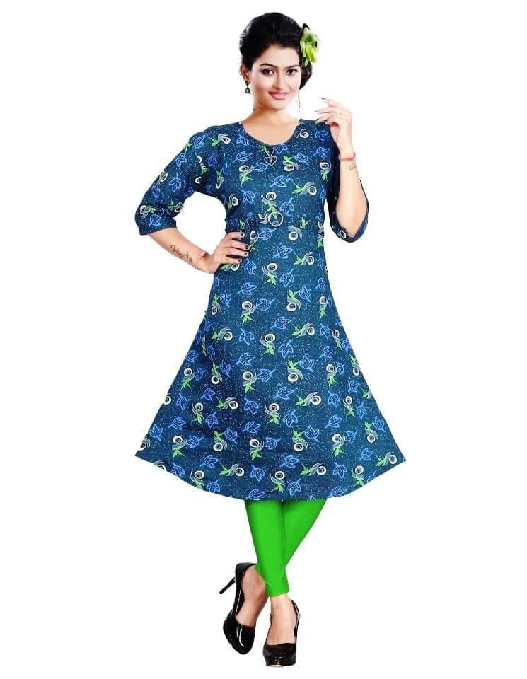 Buy One Get Two Womens Semi Umbrella Kurti