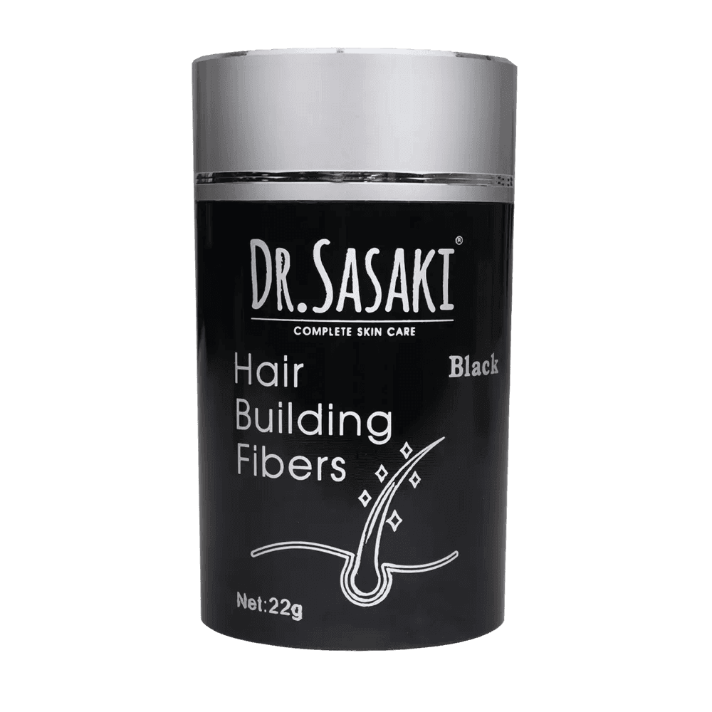 Dr. Sasaki Hair Building Fibers, Black 22g