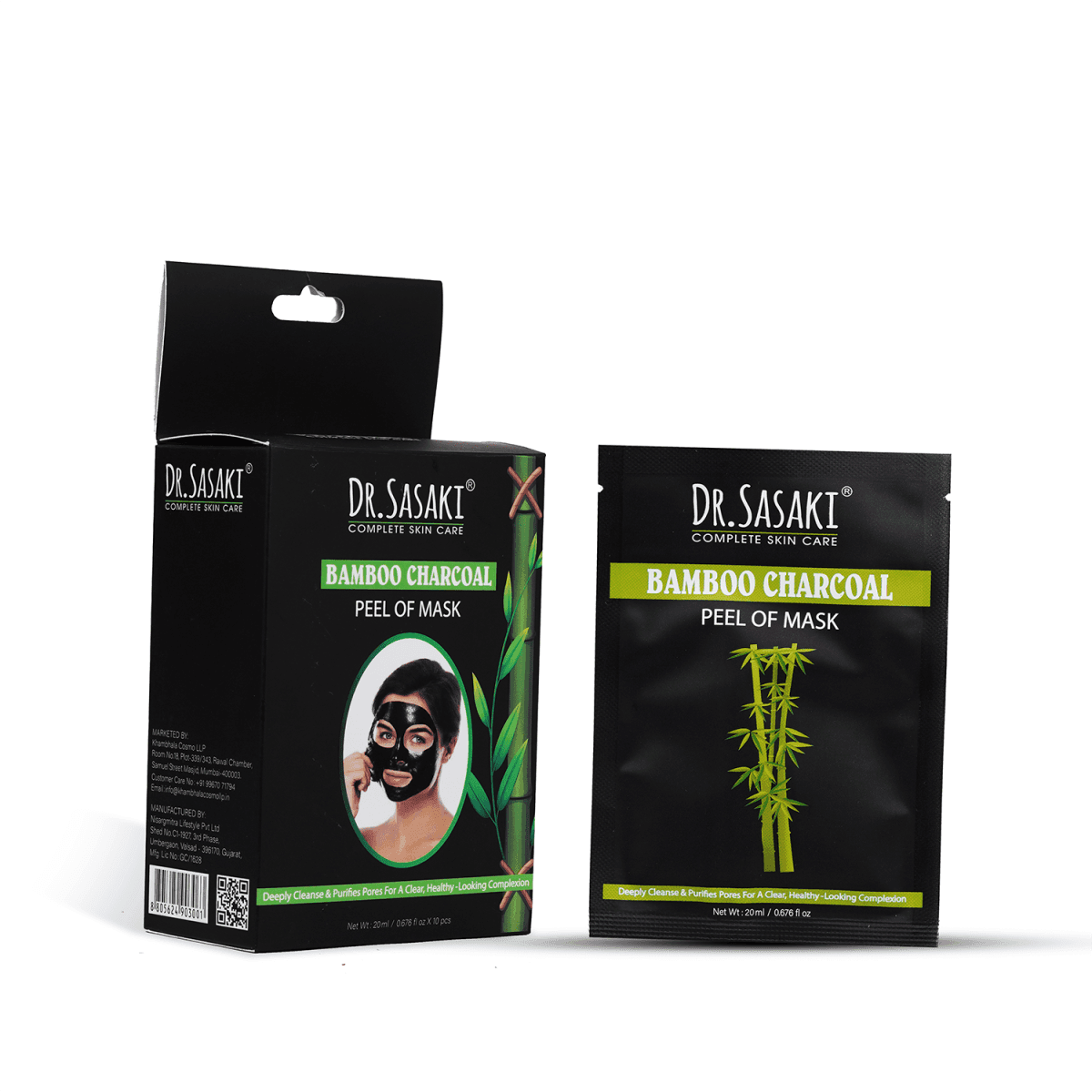 Dr.Sasaki Bamboo Charcoal Peel of Mask