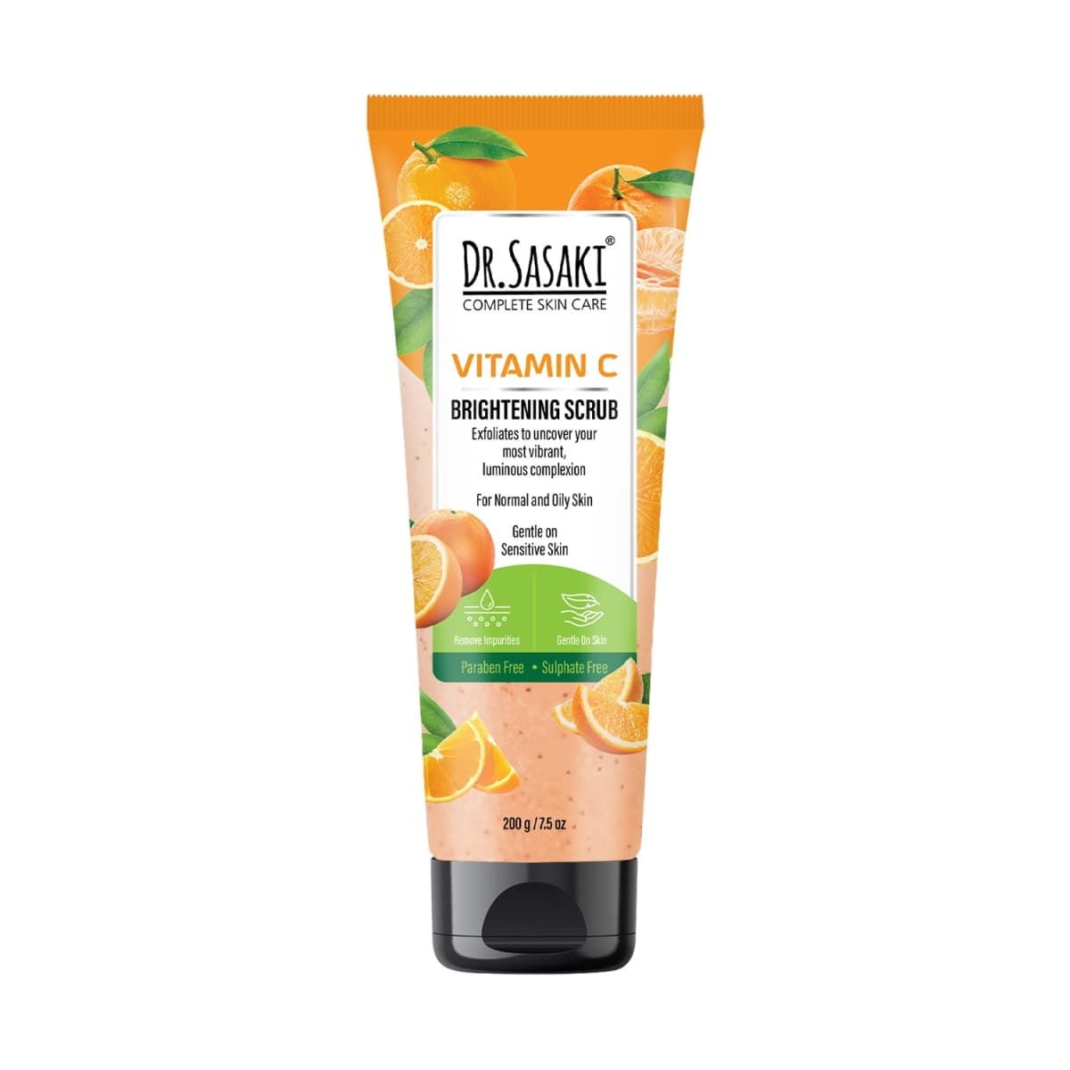 Dr. Sasaki Facial Scrub – Deep Cleansing Exfoliator for Blackheads, Whiteheads & Dead Skin