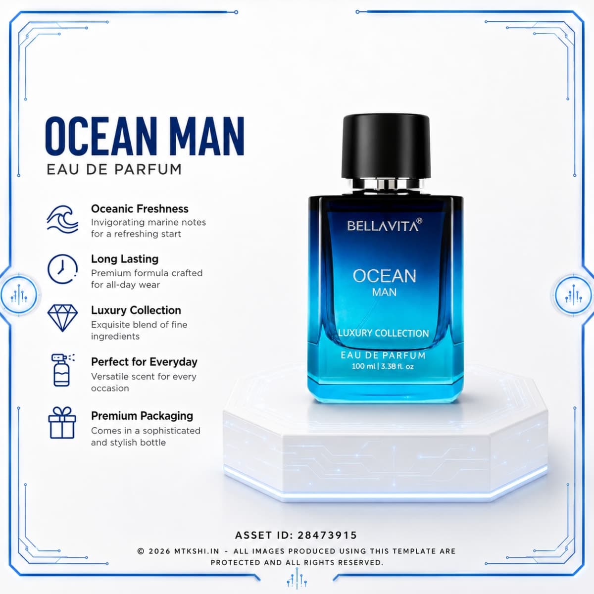 Bellavita Ocean Man - 100 ml 3.4 fl.oz