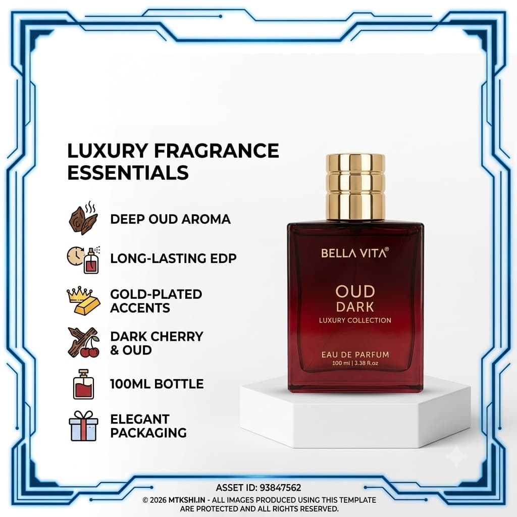 BELLAVITA OUD DARK EAU DE PARFUM- 100 ml 3.4 fl.oz