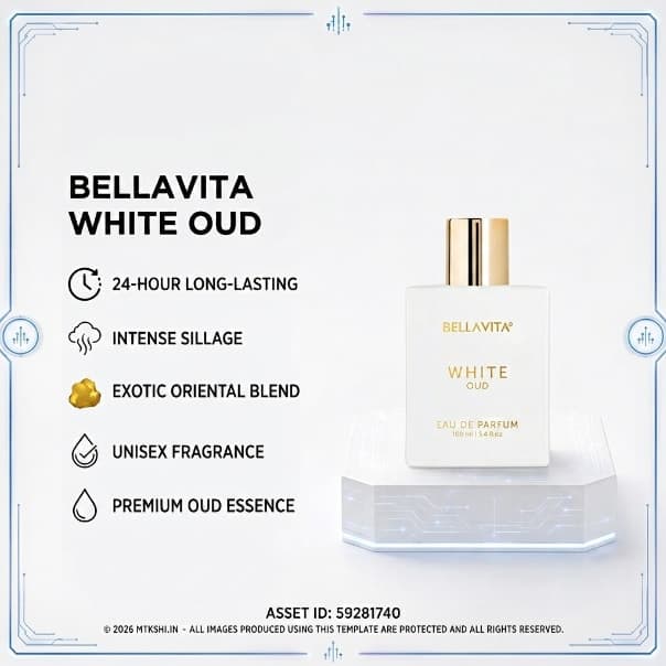 BELLAVITA WHITE OUD  EAU DE PARFUM - 100 ml 3.4 fl.oz