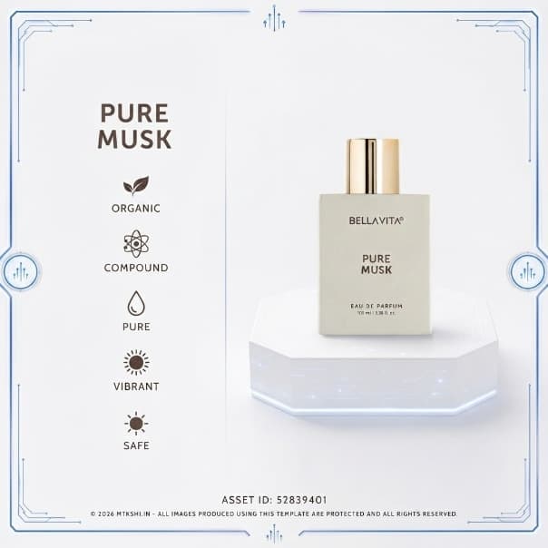 BELLAVITA PURE MUSK EAU DE PARFUM - 100 ml 3.38 fl.oz