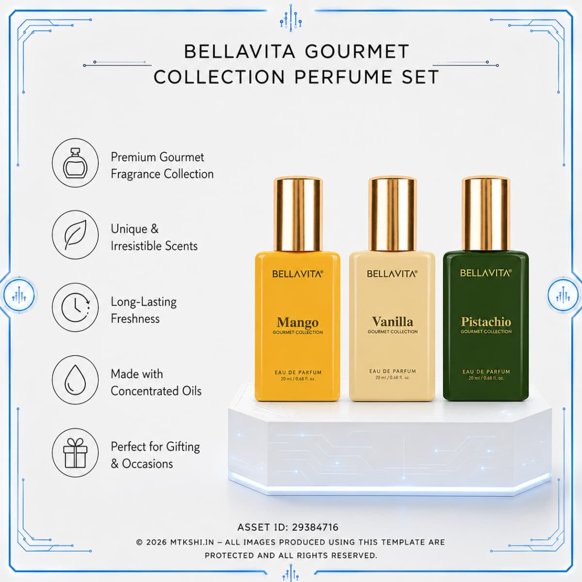 BELLAVITA Gourmet Collection GIFT SET - 3 X 20ml
