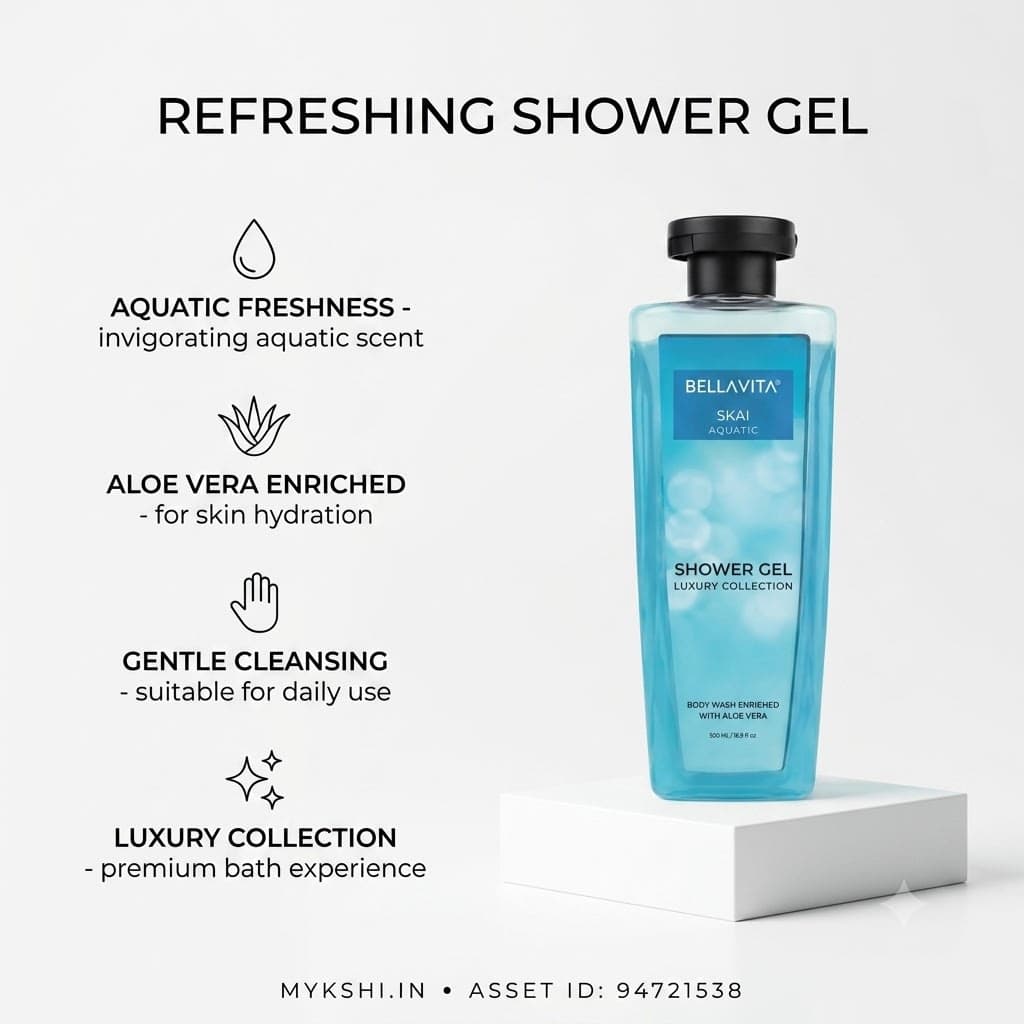 BELLAVITA SKAI AQUATIC SHOWER GEL - 500 ml  16.91 fl.oz