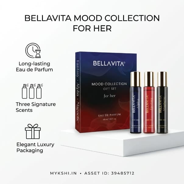 BELLAVITA MOOD COLLECTION GIFT SET FOR HER 3 X 15ml