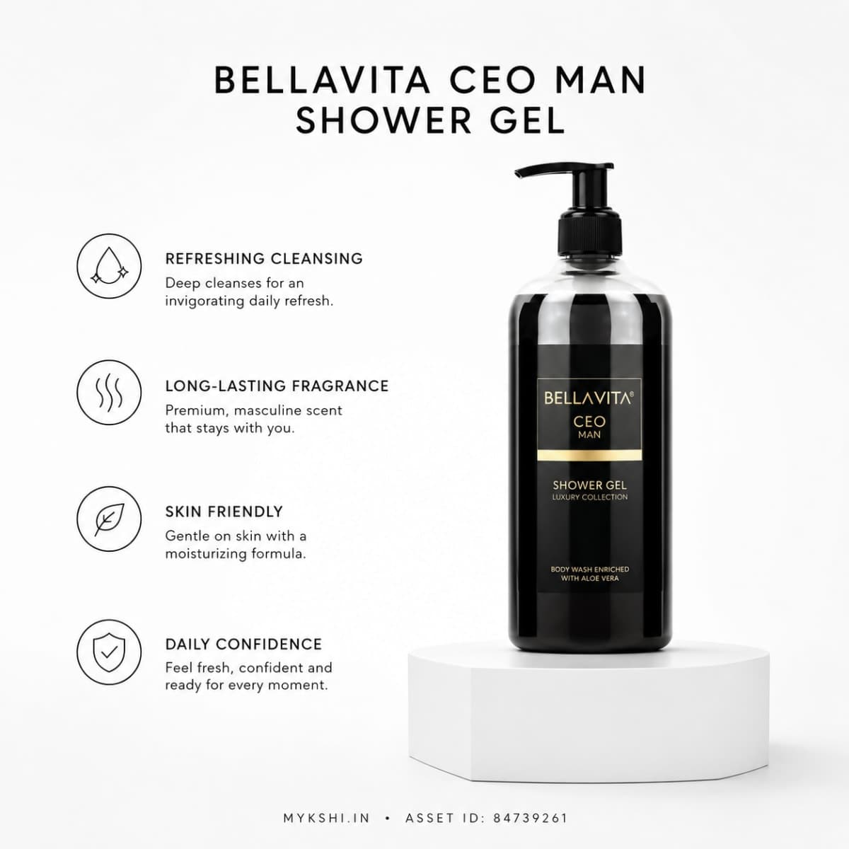 BELLAVITA CEO MAN SHOWER GEL - 500 ml  16.91 fl.oz