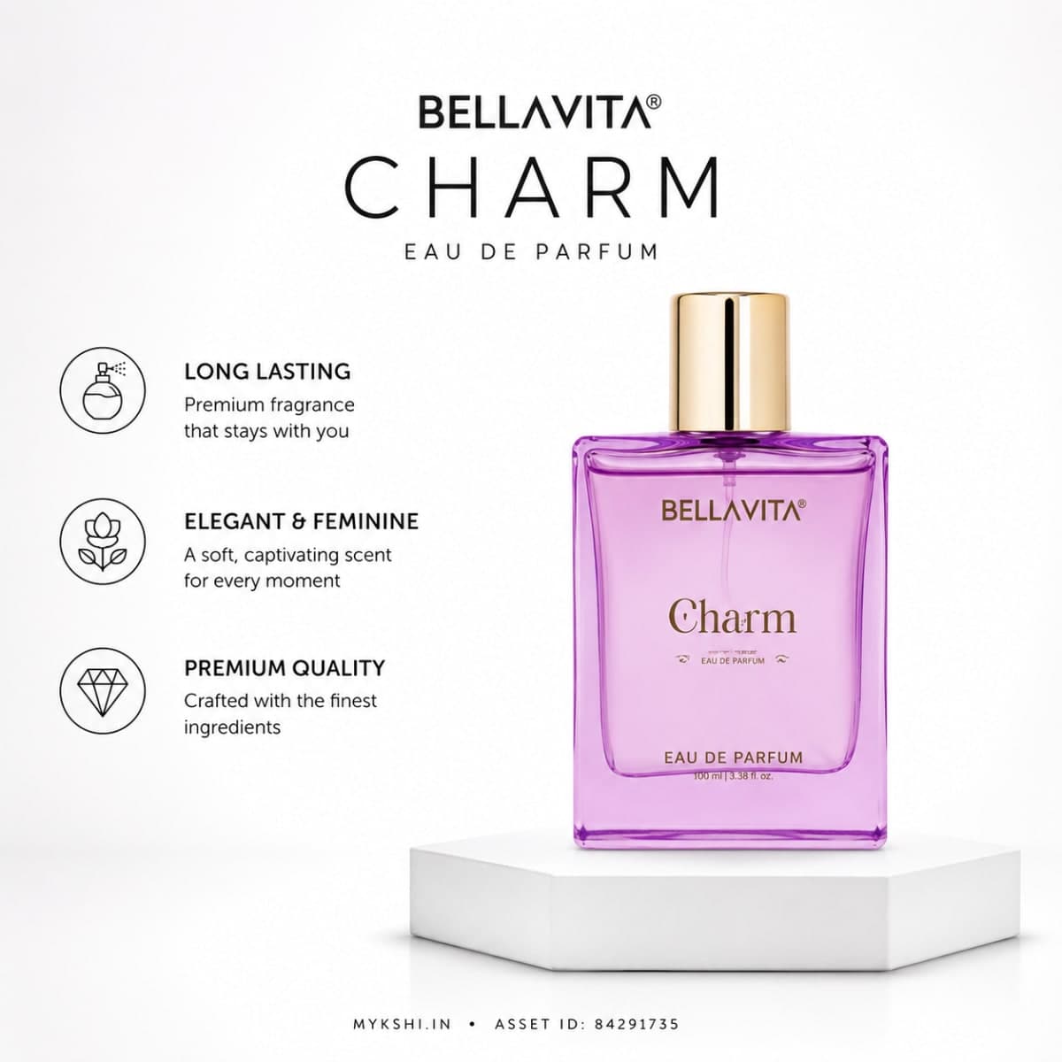 BELLAVITA CHARM EAU DE PARFUM - 100 ml 3.4 fl.oz