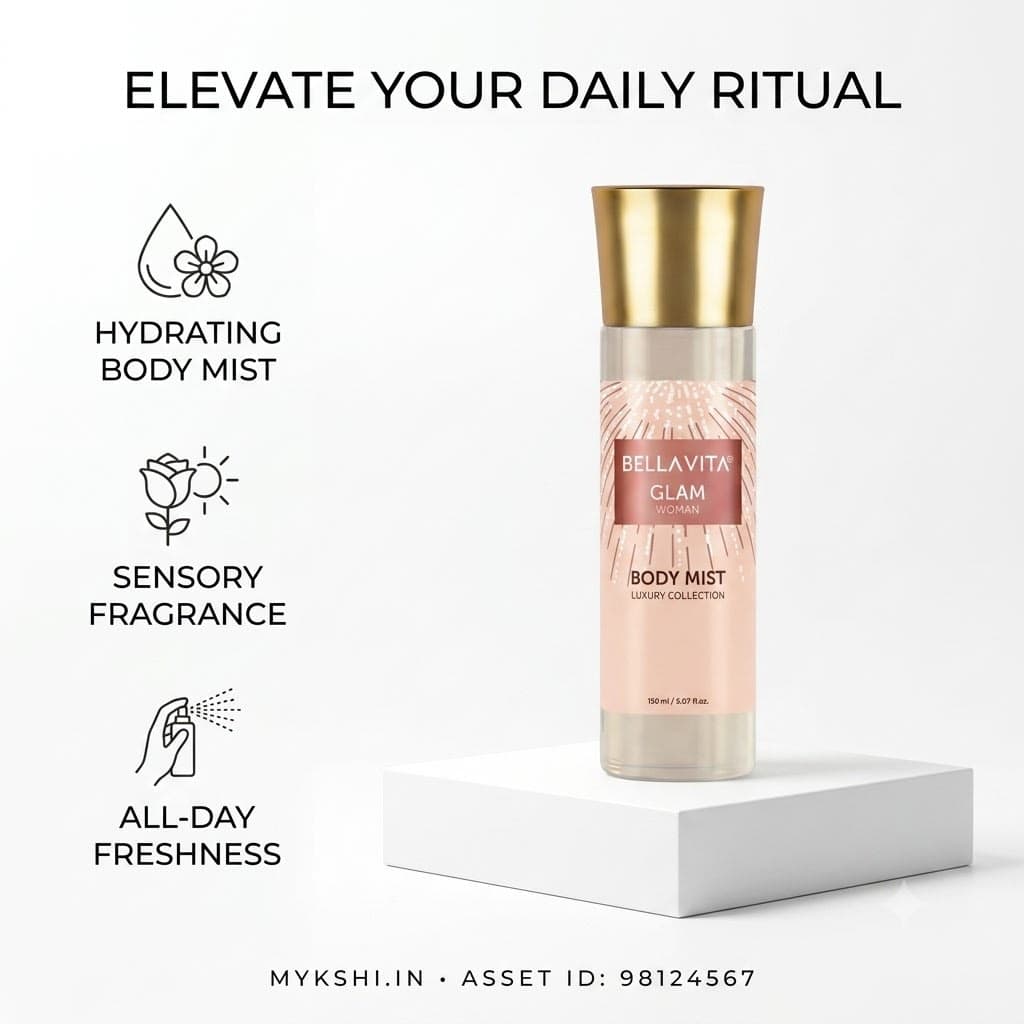 BELLAVITA GLAM WOMAN BODY MIST - 150 ml/ 5.07 fl.oz.