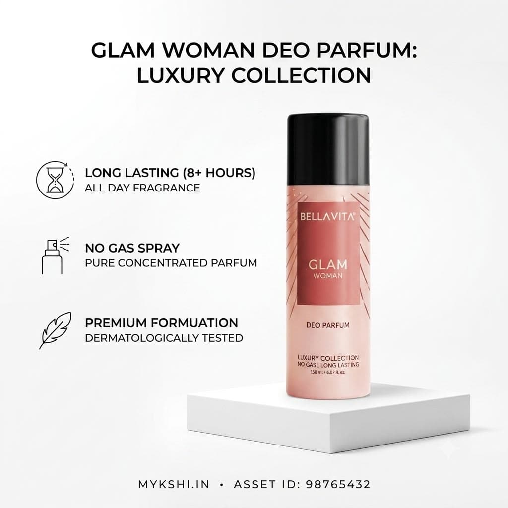 BELLAVITA GLAM WOMAN DEO PARFUM - 150 ml 5.07 fl.oz