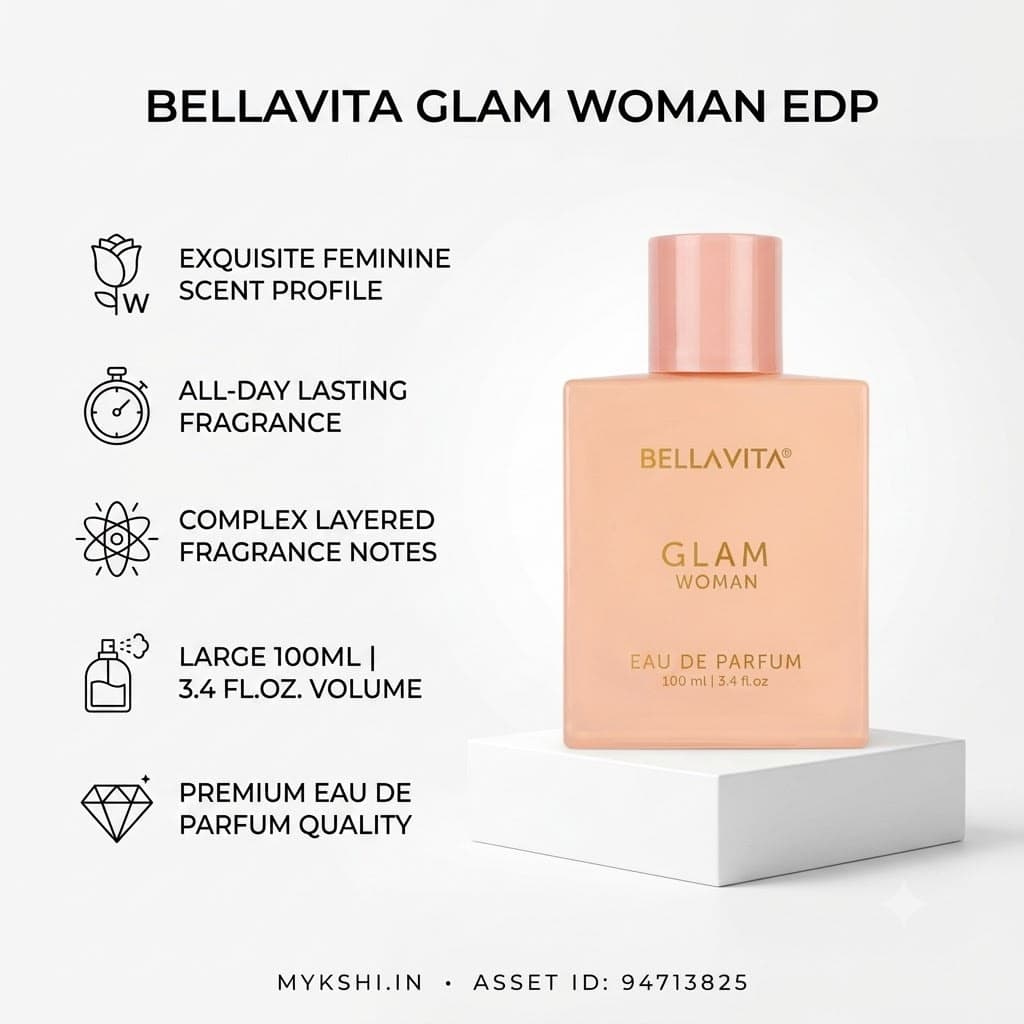 BELLAVITA GLAM WOMAN EAU DE PARFUM - 100 ml 3.4 fl.oz