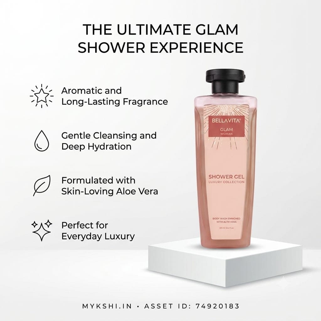 BELLAVITA GLAM WOMAN SHOWER GEL - 250 ml  8.45 fl.oz
