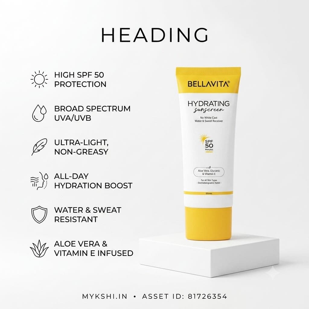 BELLAVITA HYDRATING SUNSCREEN - 50ml