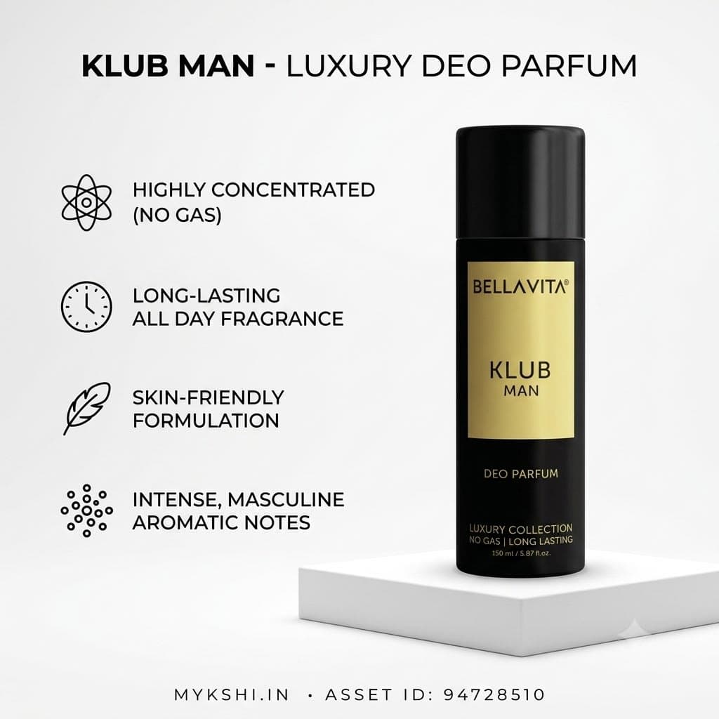 BELLAVITA KLUB MAN DEO PARFUM - 150 ml 5.07 fl.oz