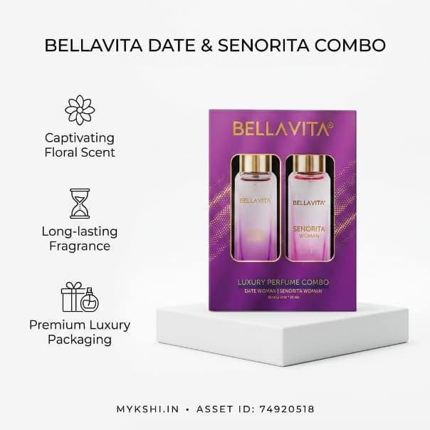 BELLAVITA LUXURY PERFUME COMBO ( DATE WOMAN ,SENORITA WOMAN )  2 x 20 ml