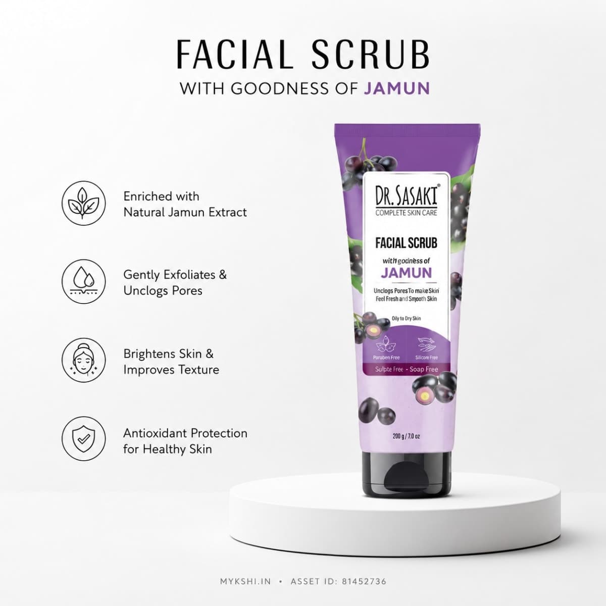 Dr. Sasaki FACIAL SCRUB - 200 g