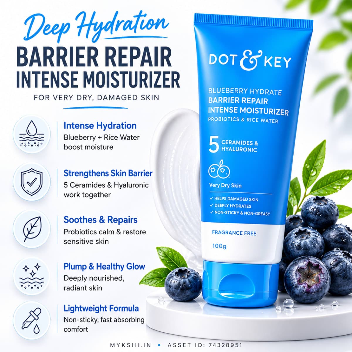Dot & Key Barrier Repair Intense Moisturizer With Ceramides - 100 G