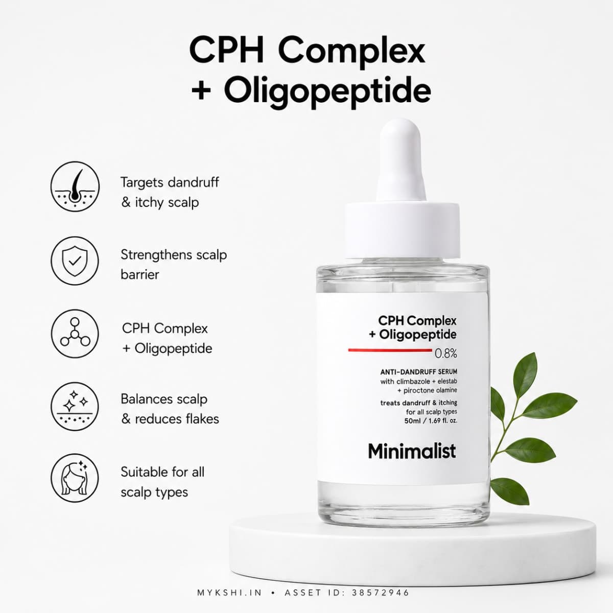 Minimalist CPH Complex + Oligopeptide 0.8% Anti-Dandruff Serum