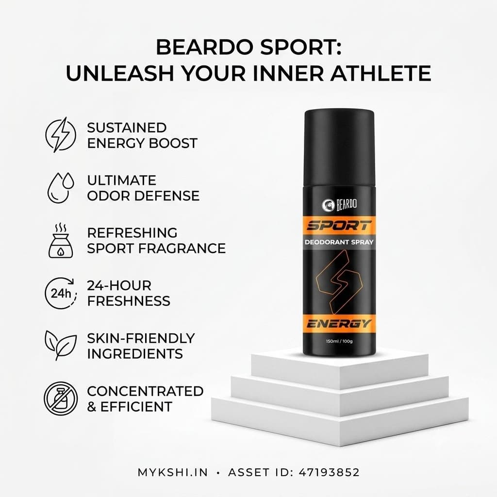 Beardo Sport Energy Deodorant Spray (150ml)