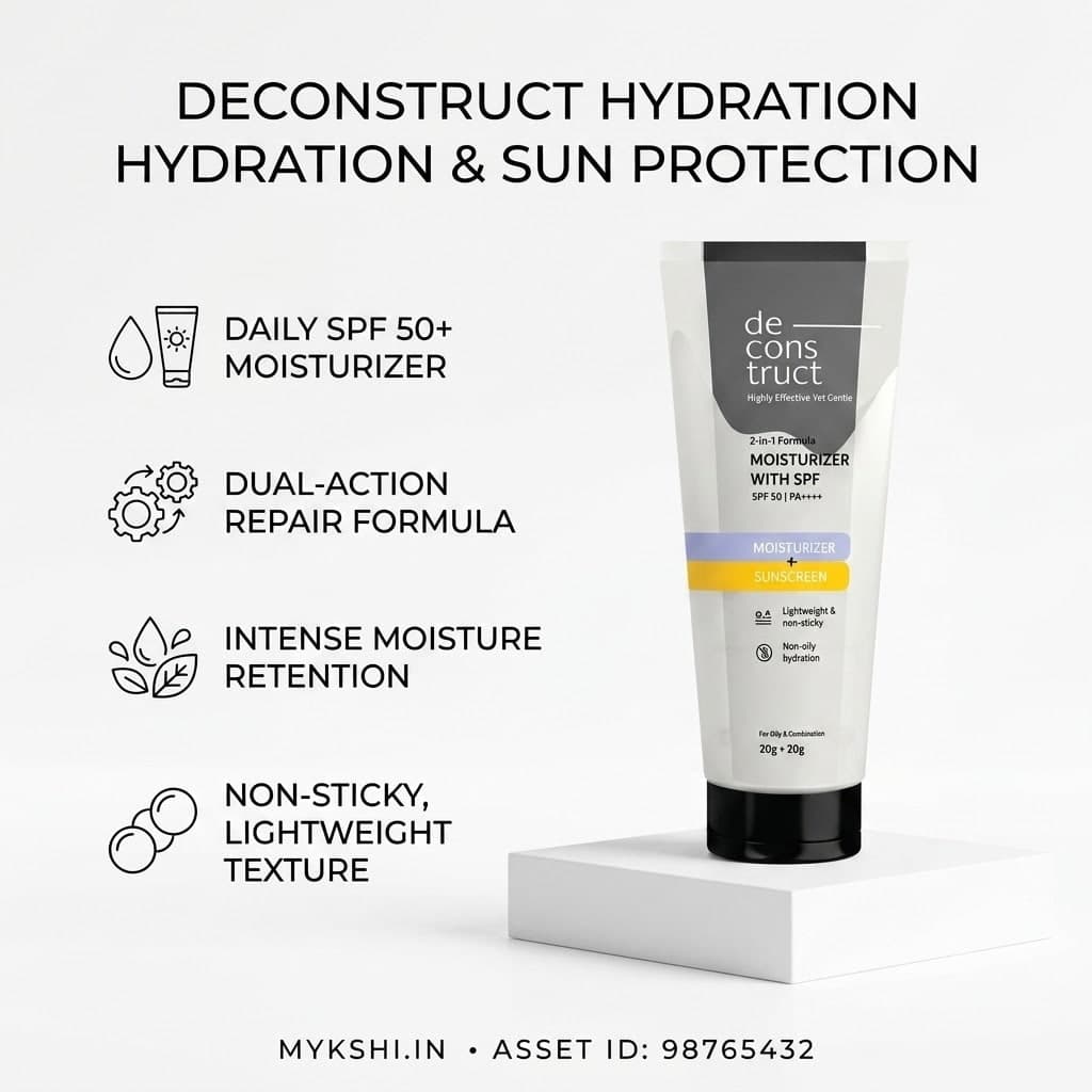 Deconstruct 2 In 1 Moisturizer & Sunscreen | SPF 50 PA++++