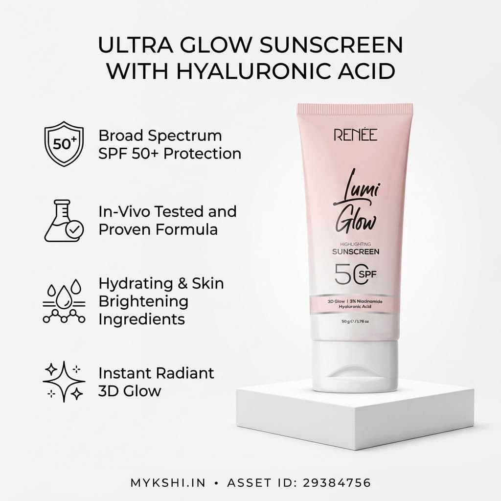 RENEE Lumi Glow Highlighting Sunscreen In-Vivo Tested SPF 50