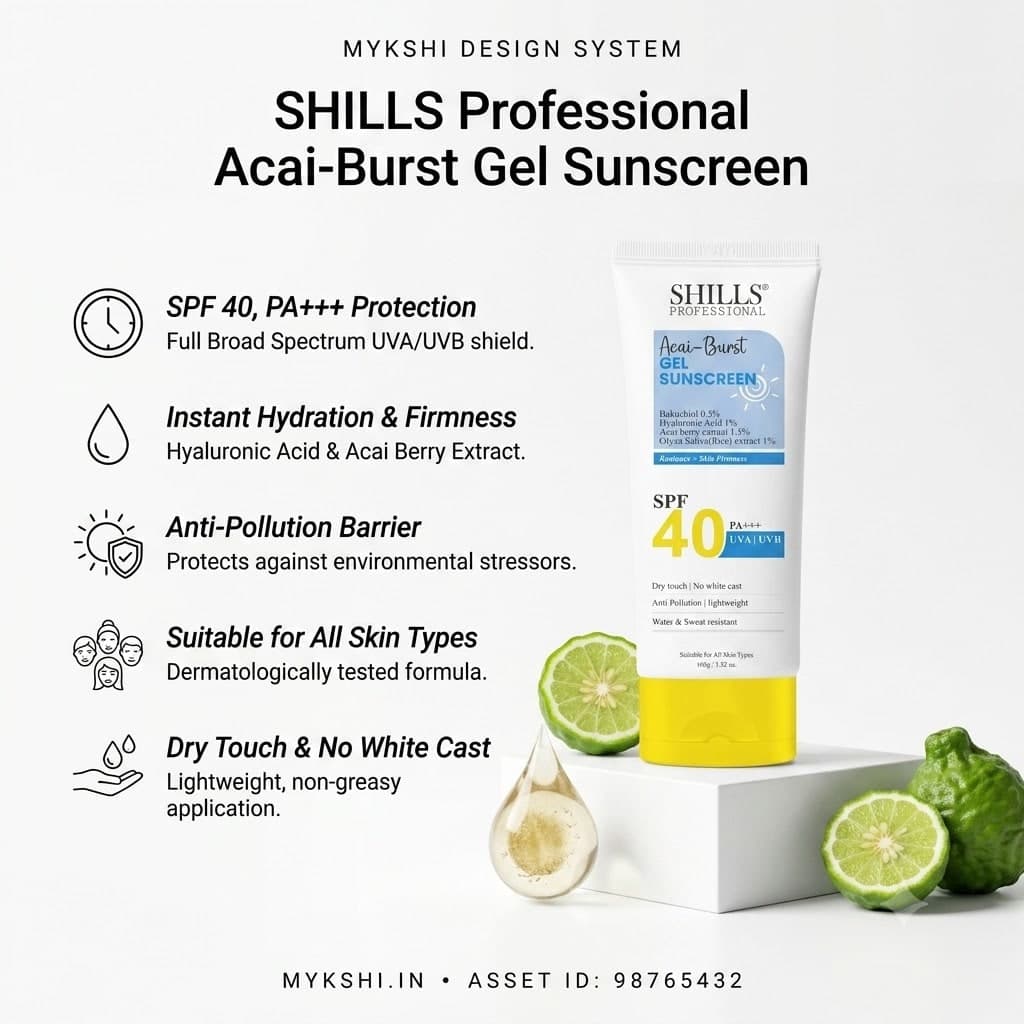 SHILLS   Acai-Burst   Gel   Sunscreen SPF   40   PA+++