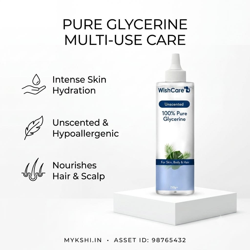 WishCare Pure & Unscented Vegetable Glycerine - 250 gms