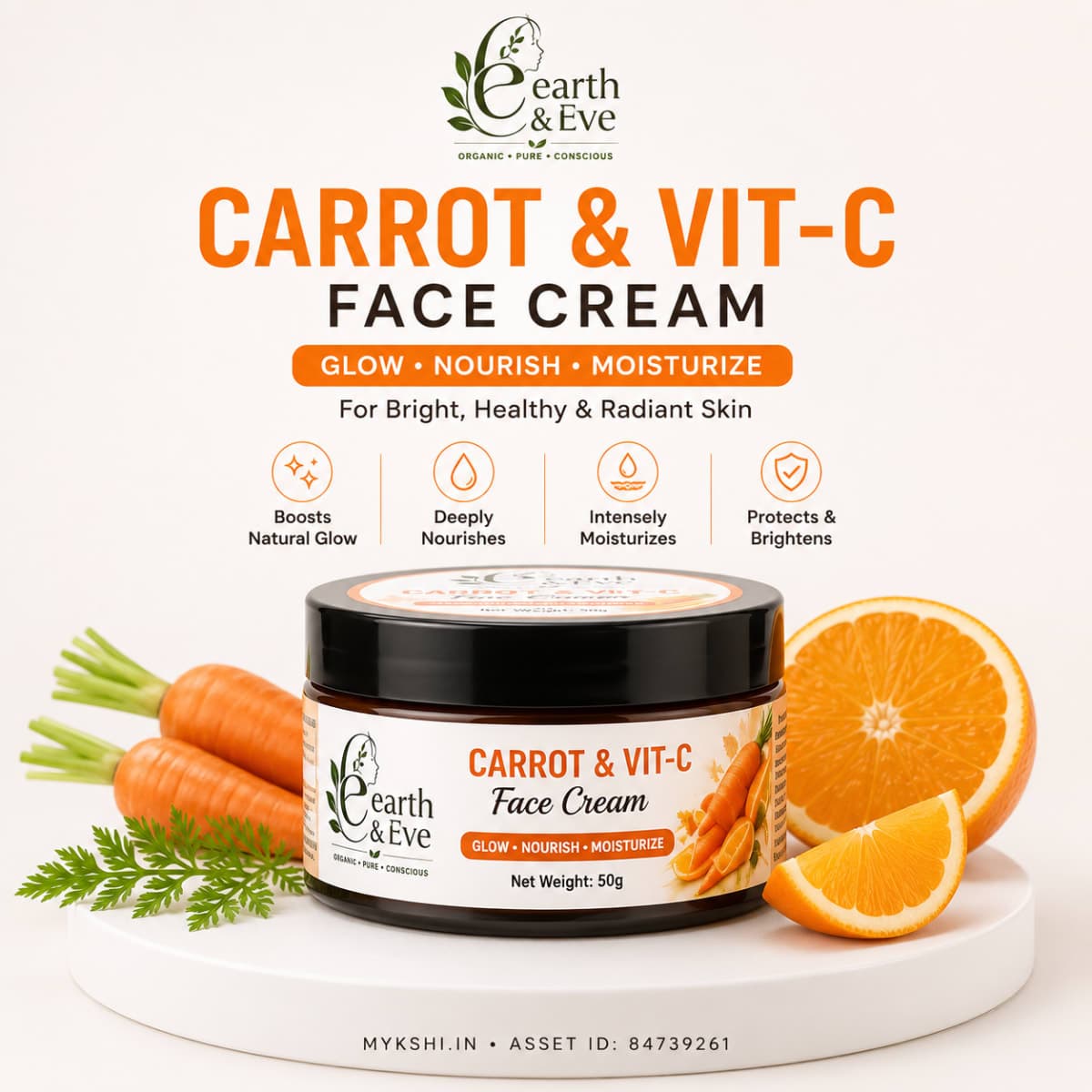 Earth & Eve Carrot and VIT-C Face Cream