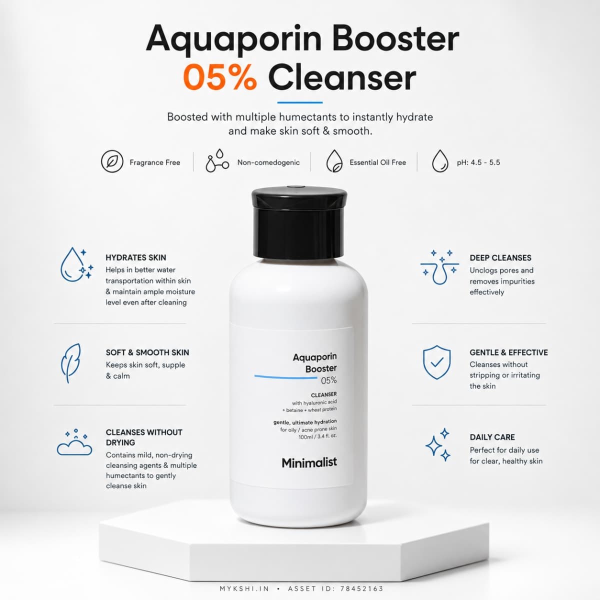 Minimalist Aquaporin Booster 5% Cleanser