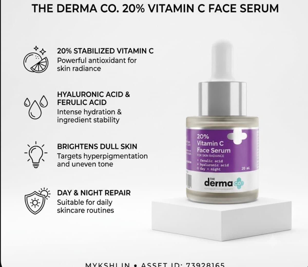 The Derma Co 20% Vitamin C Face Serum - 20ml