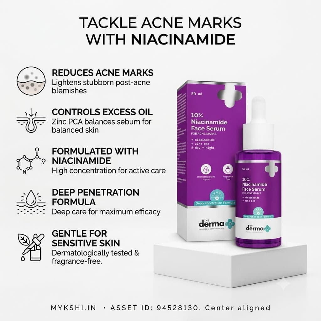 The Derma Co 10% Niacinamide Face Serum with 2% Zinc PCA - 50ml