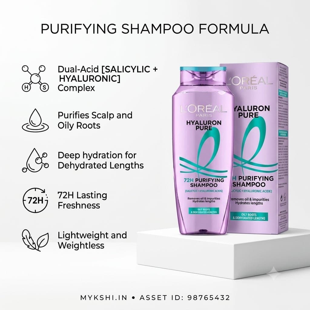 L’ORÉAL PARIS HYALURON PURE 72H PURIFYING SHAMPOO