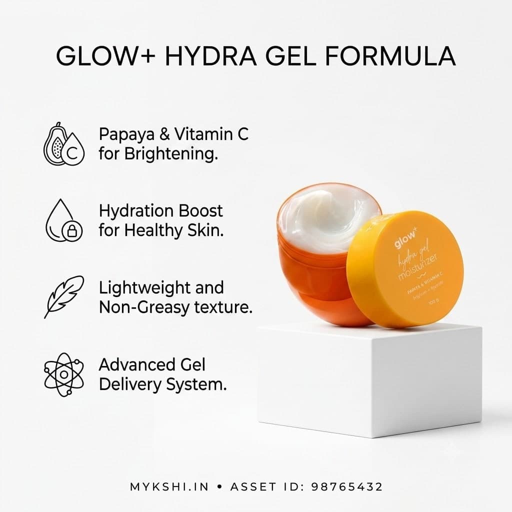 Aqualogica Glow+ Hydra Gel Moisturizer with Vitamin C & Papaya 