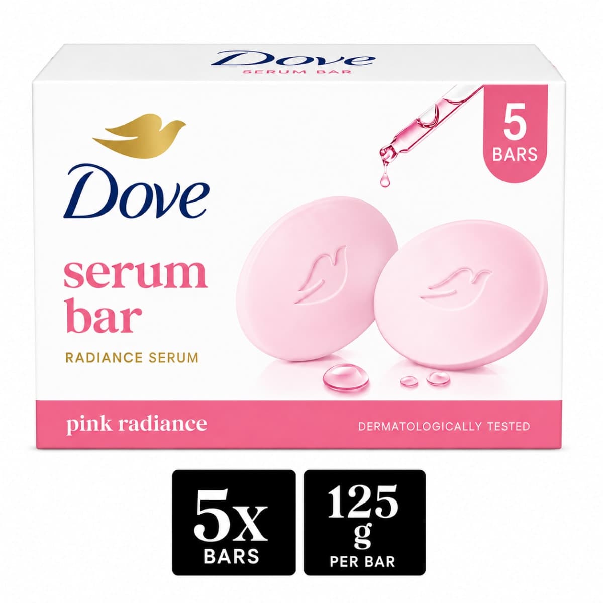 Dove Serum Bar with Radiance Serum | 625g (125g x 5)