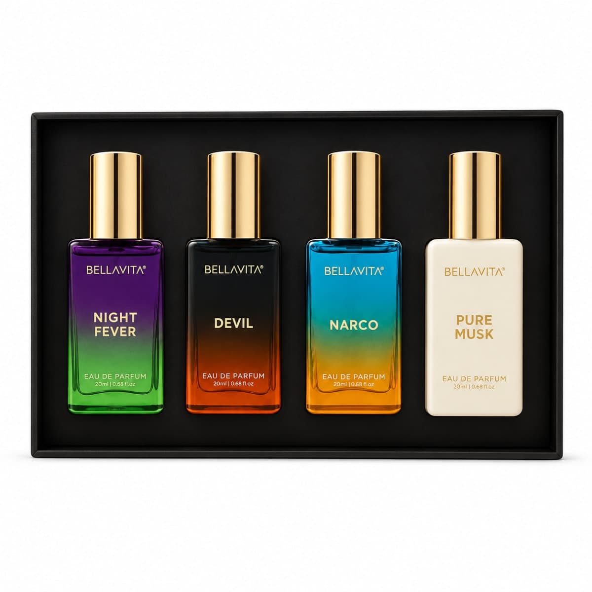 BELLAVITA UNISEX SCENTS GIFT SET - 4 X 20ml