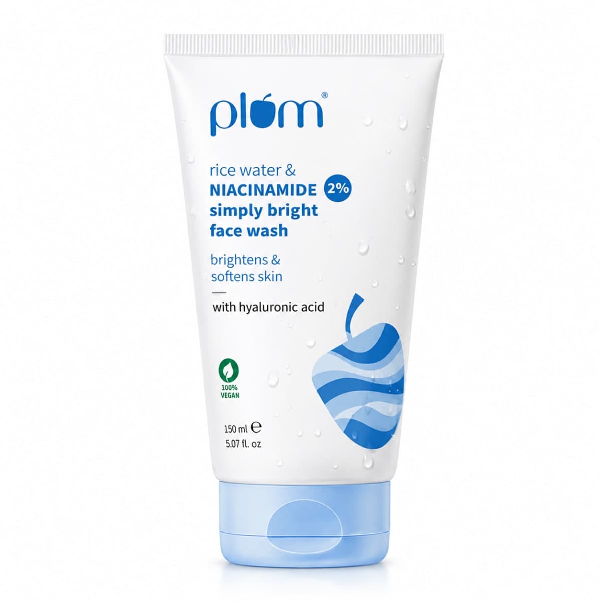 Plum 2% Niacinamide & Rice Water Face Wash For Clear & Bright Skin 150ml