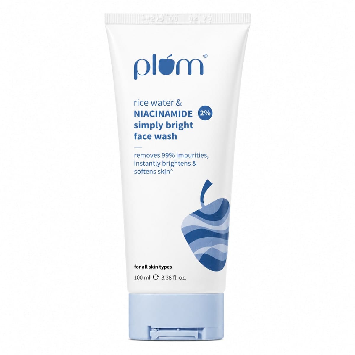 Plum 2% Niacinamide & Rice Water Face Wash For Clear & Bright Skin 100ml