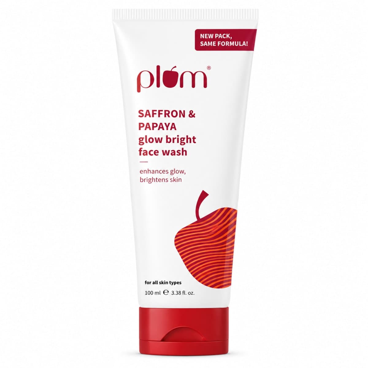 Plum Saffron & Papaya Glow Bright Face Wash 100ml