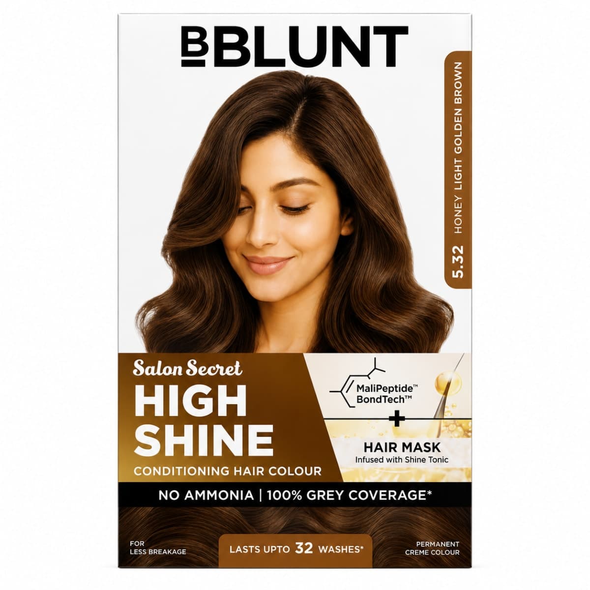 B BLUNT High Shine Conditioning Hair Colour - Mahogany Reddish Brown (Shade 4.56)