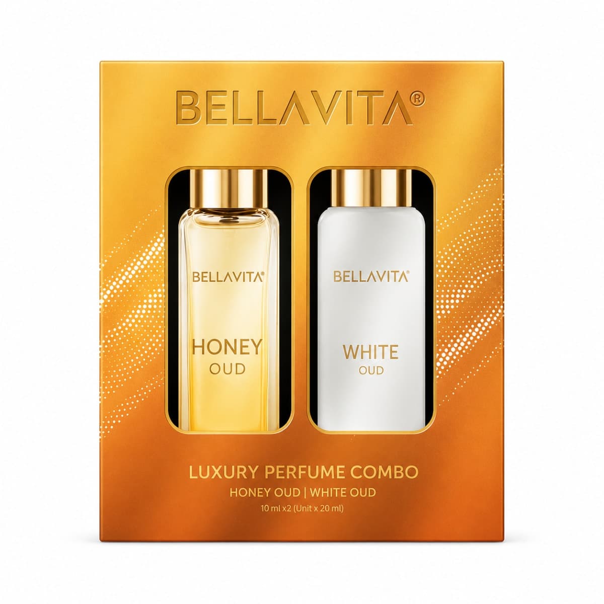 BELLAVITA LUXURY PERFUME COMBO ( HONEY OUD ,WHITE OUD) 2 x 20 ml 