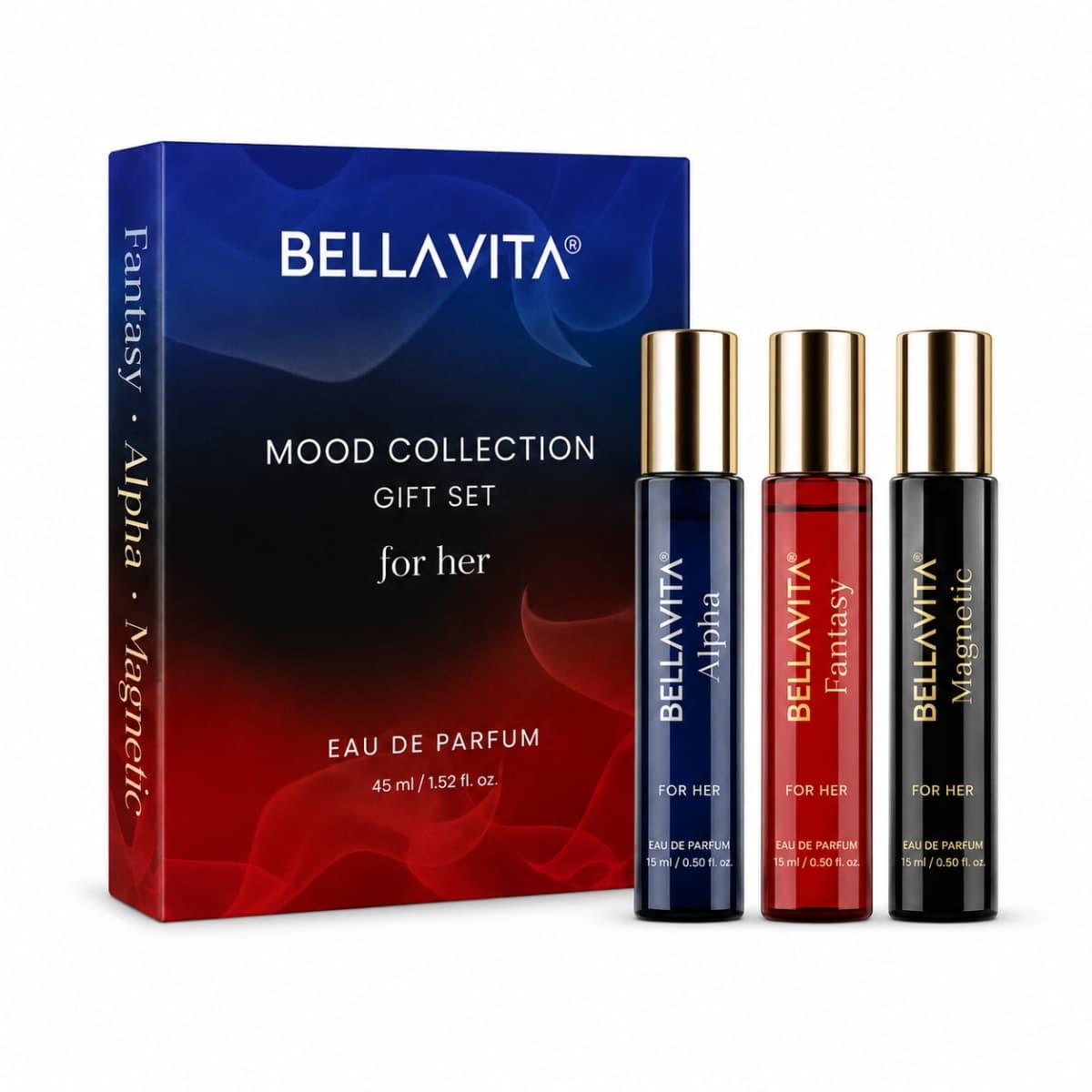 BELLAVITA MOOD COLLECTION GIFT SET FOR HER 3 X 15ml