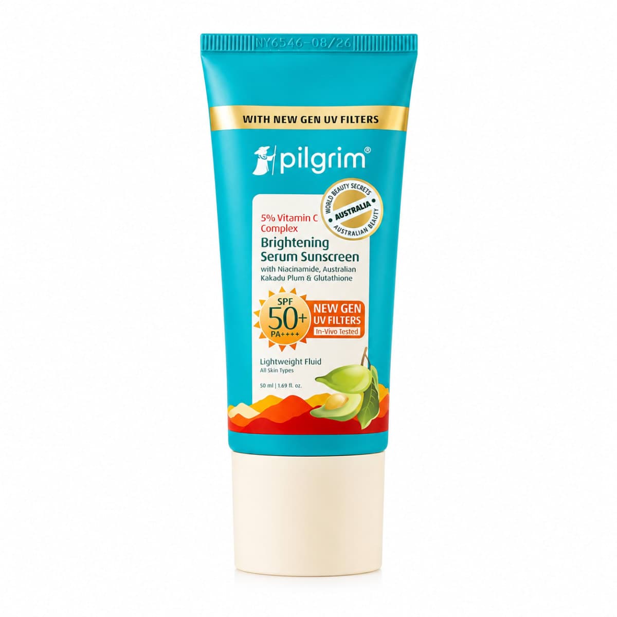 Pilgrim 5% Vitamin C Complex Brightening Serum Sunscreen SPF 50+ PA++++