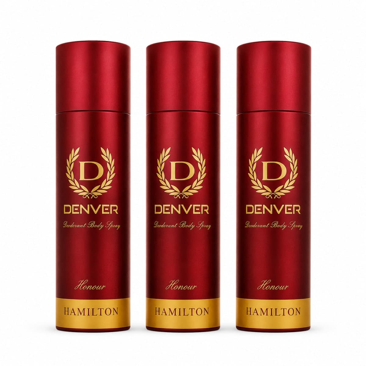 DENVER Honour Deodorants 180/200ml Pack of 3 