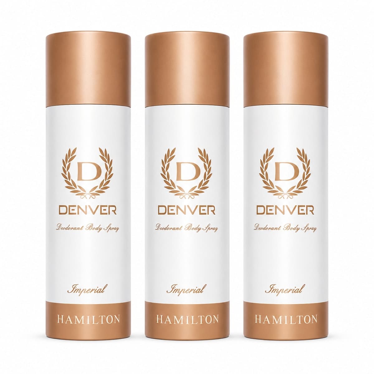 DENVER Imperial Deodorants 180/200ml Pack Of 3 