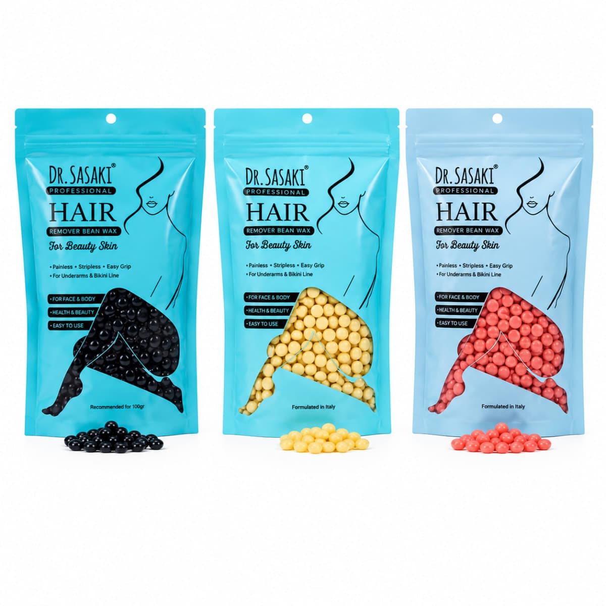 Dr. Sasaki BEAN WAX FOR PAINLESS HAIR REMOVAL - 100 GMS
