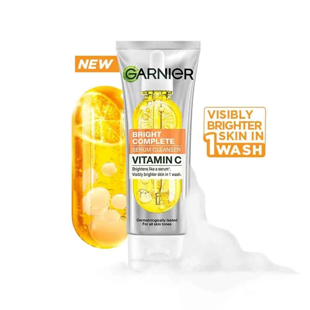 Garnier Bright Complete Vitamin C Serum Cleanser 