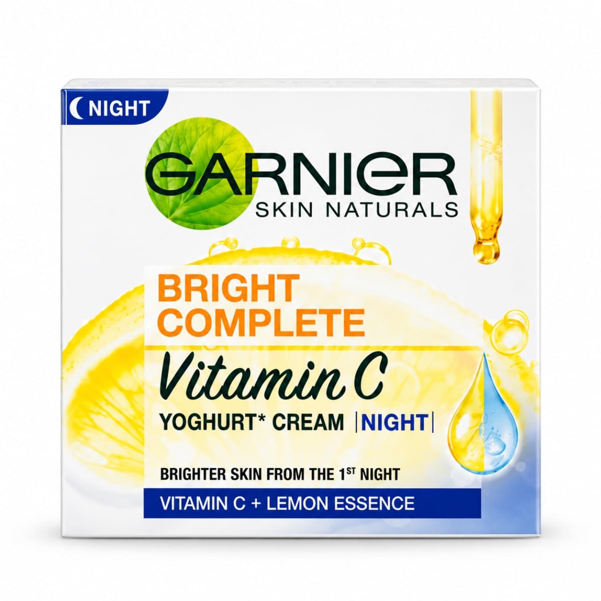 Garnier Bright Complete Vitamin C Yoghurt Night Cream - 40g