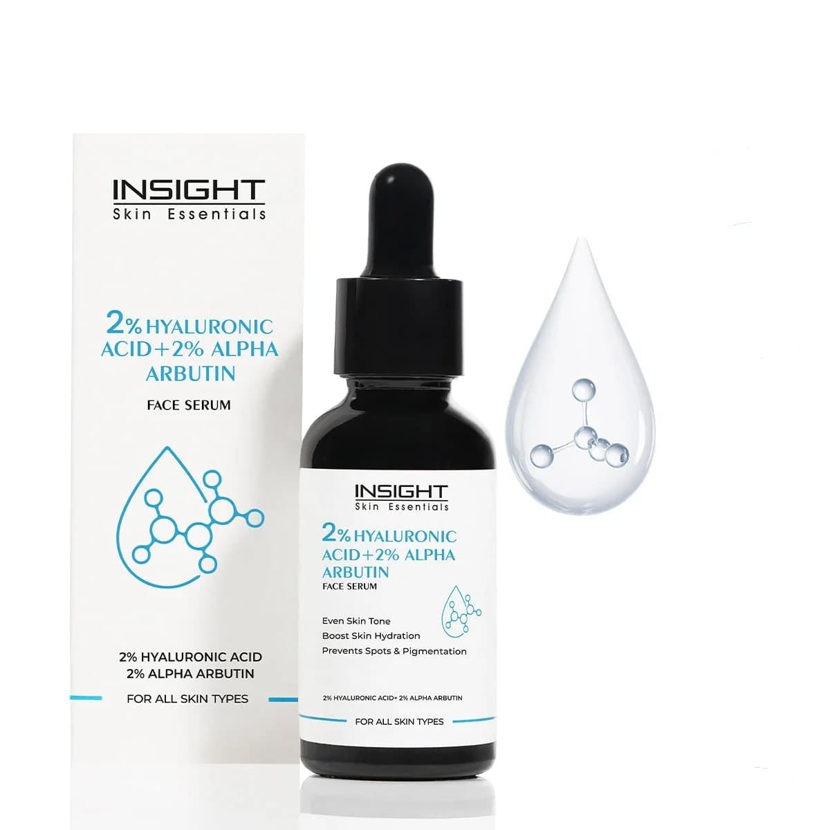 INSIGHT 2% Hyaluronic Acid + 2% Alpha Arbutin Face Serum