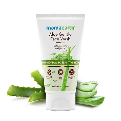 Mamaearth Aloe Gentle Face Wash with Aloe Vera & Glycerin for Normal to Sensitive Skin